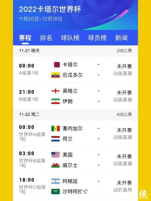 最新足球世界杯直播时间表查询指南