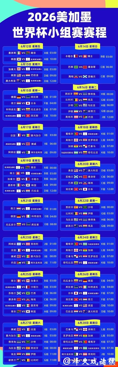 2026世界杯在线直播网站大全